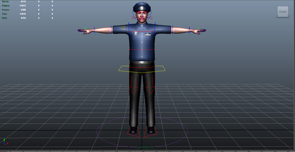 3d police male 01 model - Police Male 01 by ignisfatuus